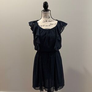 GAP Blue and White One Shoulder Sundress